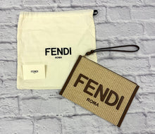 Load image into Gallery viewer, Fendi Raffia Wristlet/Pouch
