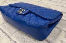 Load image into Gallery viewer, Chanel Electric Blue Seasonal Medium Single Flap
