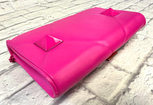 Load image into Gallery viewer, Valentino Pink Nappa Monochrome Roman Rock Stud Large WOC
