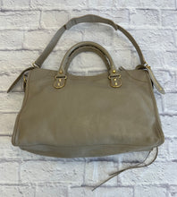 Load image into Gallery viewer, Balenciaga Taupe Chevre Gold Metallic Edge Hardware City Bag
