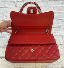 Load image into Gallery viewer, Chanel Red Caviar Quilted Jumbo Double Flap
