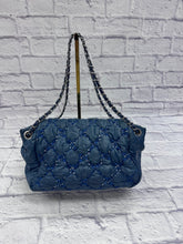 Load image into Gallery viewer, Chanel Blue Nylon Tweed Stitch Bubble Accordion Flap
