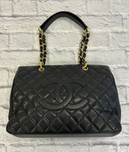 Load image into Gallery viewer, Chanel Black Caviar GST With Gold Hardware
