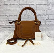 Load image into Gallery viewer, Chloe Tan Medium Marcie Bag
