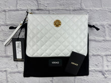 Load image into Gallery viewer, Versace White L Medusa Clutch Wristlet
