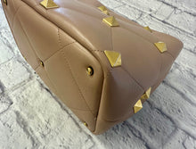 Load image into Gallery viewer, Valentino Roman Rock Stud Poudre Top Handle Bag W/Strap
