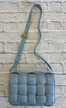 Load image into Gallery viewer, Bottega Veneta Ice Blue Nappa Intrecciato Padded Cassette Bag
