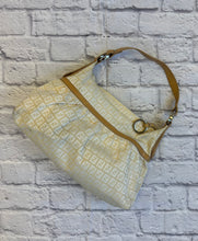 Load image into Gallery viewer, Fendi Ivory Fabric Zucca Logo Shoulder Bag
