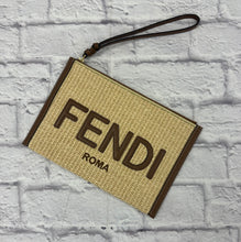 Load image into Gallery viewer, Fendi Raffia Wristlet/Pouch
