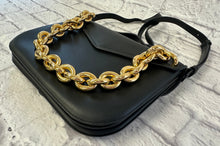 Load image into Gallery viewer, Bottega Veneta Black Calfskin Mount Envelope Bag
