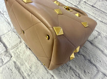 Load image into Gallery viewer, Valentino Roman Rock Stud Poudre Top Handle Bag W/Strap
