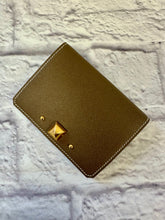 Load image into Gallery viewer, Hermes Medor Etoupe Gray Studded Card Holder
