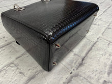 Load image into Gallery viewer, Dior Black Patent Medium Lady Dior
