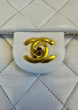 Load image into Gallery viewer, Chanel White Square Vintage Mini Flap Bag
