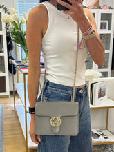 Load image into Gallery viewer, Gucci Small Grey Grained Interlocking GG Shoulder
