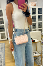 Load image into Gallery viewer, Chanel Light Pink Caviar Quilted Vanity Bag
