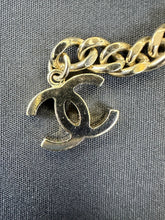 Load image into Gallery viewer, Chanel Silver and Crustal Logo Chain Belt, size 85
