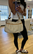 Load image into Gallery viewer, Fendi Ivory Fabric Zucca Logo Shoulder Bag
