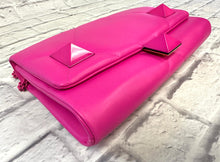 Load image into Gallery viewer, Valentino Pink Nappa Monochrome Roman Rock Stud Large WOC
