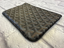 Load image into Gallery viewer, Goyard Senat Zip Pouch Black Coated Canvas
