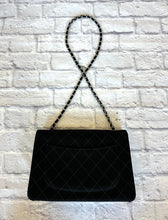 Load image into Gallery viewer, Chanel Quilted Black Fabric Crossbody
