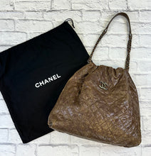 Load image into Gallery viewer, Chanel Brown Caviar Shoulder Hobo Bag
