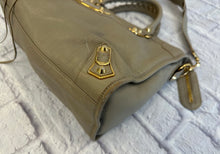 Load image into Gallery viewer, Balenciaga Taupe Chevre Gold Metallic Edge Hardware City Bag
