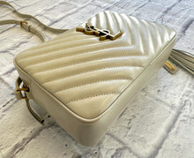 Load image into Gallery viewer, Saint Laurent Lou Camera Bag in Crema Soft with Gold Hardware
