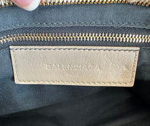 Load image into Gallery viewer, Balenciaga Taupe Chevre Gold Metallic Edge Hardware City Bag
