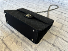 Load image into Gallery viewer, Chanel Quilted Black Fabric Crossbody
