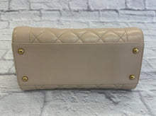 Load image into Gallery viewer, Chanel Beige Lambskin Zip Around Bowler Shoulder Bag
