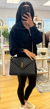 Load image into Gallery viewer, Saint Laurent Black Classic Large Monogram Envelope
