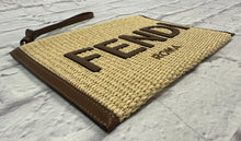Load image into Gallery viewer, Fendi Raffia Wristlet/Pouch
