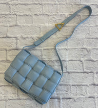 Load image into Gallery viewer, Bottega Veneta Ice Blue Nappa Intrecciato Padded Cassette Bag
