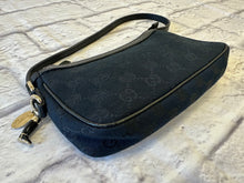 Load image into Gallery viewer, Gucci Black Monogram GG Pochette
