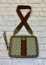 Load image into Gallery viewer, Gucci GG Supreme Monogram Web Small Ophidia Top Handle Shoulder/Crossbody
