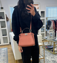 Load image into Gallery viewer, Fendi Terracotta Small  2 Way Peekaboo W/Snack Skin Handle
