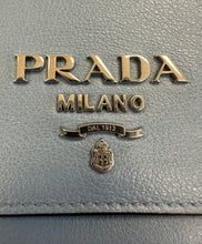 Load image into Gallery viewer, Prada Blue Calf Skin Chain Crossbody
