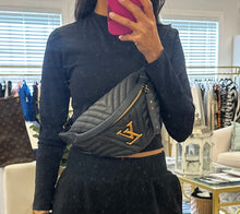 Load image into Gallery viewer, Louis Vuitton Black New Wave Bumbag
