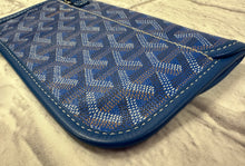Load image into Gallery viewer, Goyard Blue Goyardine Pouch
