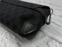 Load image into Gallery viewer, Gucci Horsebit Black Canvas Shoulder Bag
