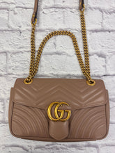 Load image into Gallery viewer, Gucci Marmont Dusty Rose Flap Bag
