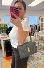 Load image into Gallery viewer, Saint Laurent Grey Medium Envelope Flap

