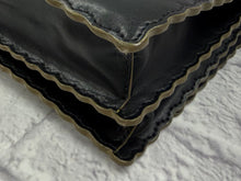 Load image into Gallery viewer, Fendi Small Kan I Scalloped Black Leather Bag
