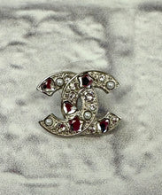 Load image into Gallery viewer, Chanel CC Silver Crystal &amp; Pearl Earrings
