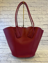 Load image into Gallery viewer, Bottega Veneta Calfskin Basket Tote in Amaranto
