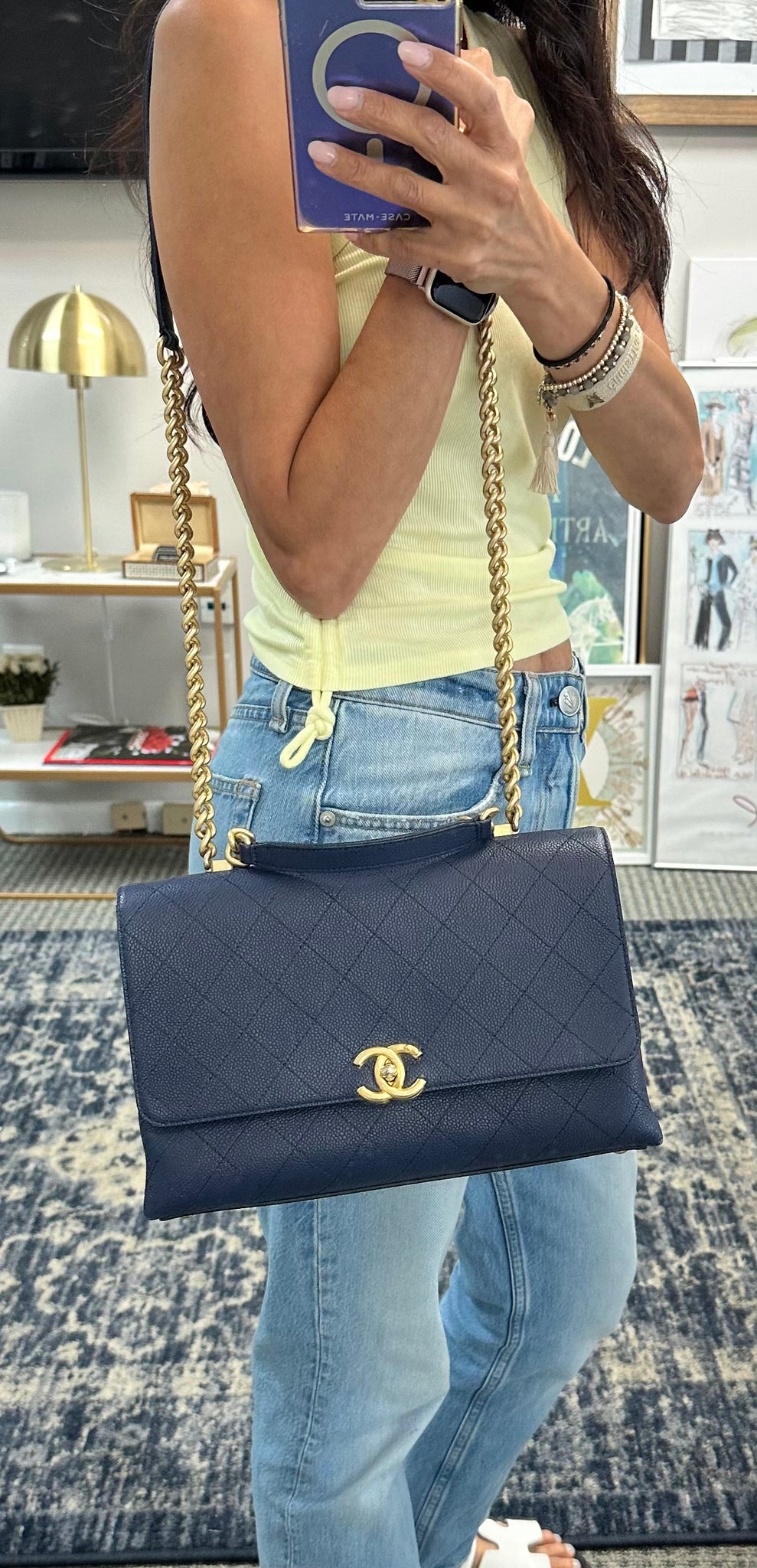 Chanel large flap sale