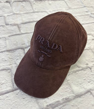 Load image into Gallery viewer, Prada Burgundy Canvas Baseball Cap SZ Medium
