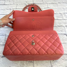 Load image into Gallery viewer, Chanel Pink Calfskin Classic Double Flap Jumbo
