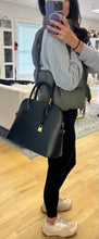 Load image into Gallery viewer, Hermes Black with Gold Hardware Bolide 35
